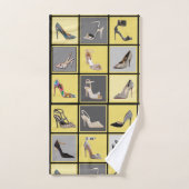 ハイヒールズコラージュスティレットトルームタオルセット バスタオルセット (ハンドタオル)