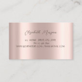 ハイヒールダイヤモンドバラ金ゴールド 名刺 (裏面)