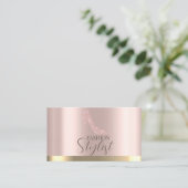 ハイヒールダイヤモンドバラ金ゴールド 名刺 (スタンド正面)