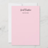 ハイヒールバチェロレッテ招待状 招待状 (裏面)