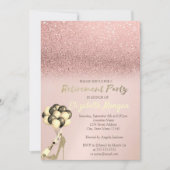 ハイヒールバラ金ゴールドグリッター退職パーティー 招待状 (正面)