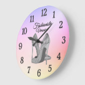 ハイヒールファッショニスタシューズ ラージ壁時計 (傾斜)