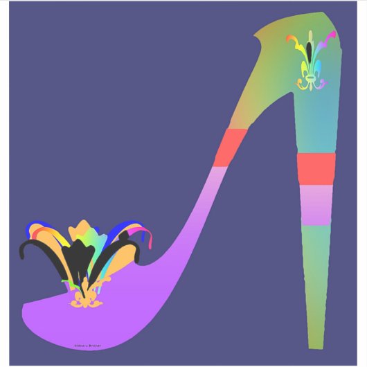 ハイヒールファンシービニールシール シール (正面)