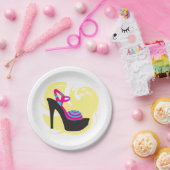 ハイヒールファンシーファッション紙プレート ペーパープレート (パーティー)