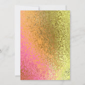 ハイヒールフォイルルックバチェロレッテ招待状 招待状 (裏面)