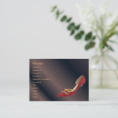 ハイヒールプロファイルカード 名刺 (スタンド正面)