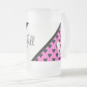 ハイヒールポンプそれ フロストグラスビールジョッキ (正面右)