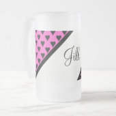 ハイヒールポンプそれ フロストグラスビールジョッキ (正面左)