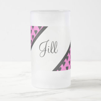 ハイヒールポンプそれ フロストグラスビールジョッキ