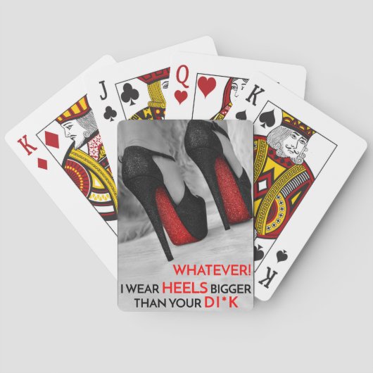 ハイヒールルブタンファッショントランプ引用文 トランプ (裏面)