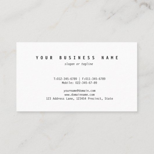 ハイヒール及び主女性の不動産仲介業者のインテリア・デザイナー 名刺 (裏面)