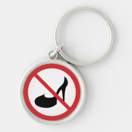 ハイヒール禁止の赤記号なし |キーチェーン キーホルダー
