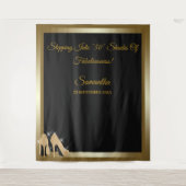 ハイヒール誕生日パーティーのタペストリーの背景バナー タペストリー (正面)