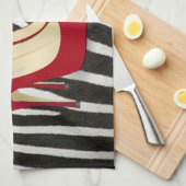 ハイヒール赤 キッチンタオル (四つ折り)