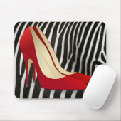 ハイヒール赤 マウスパッド (マウス)