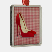 ハイヒール赤 メタルオーナメント (右)