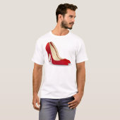 ハイヒール赤 Tシャツ (正面フル)