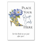 ハイヒール靴ここにレシピカードを置くサイン テーブルナンバー (裏面)