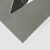 ハイヒール靴のデコページ白黒猫 薄葉紙 (詳細)