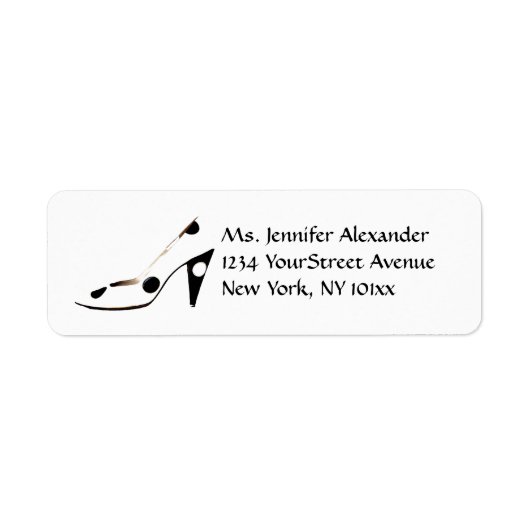 ハイヒール靴の恋人 ラベル (正面)