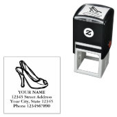 ハイヒール靴の自己インキング差出人住所スタンプ セルフインキングスタンプ (インサイチュ)