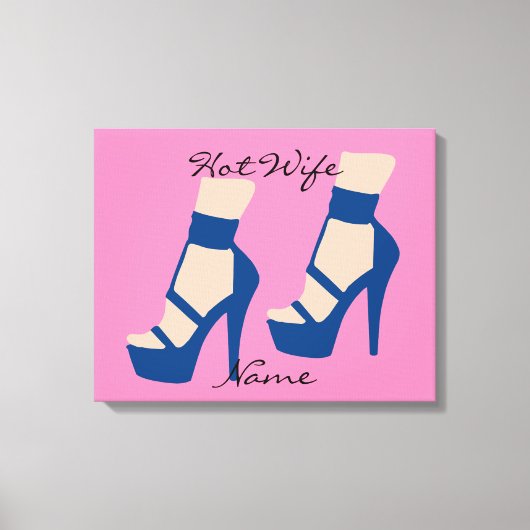 ハイヒール靴サンダー_コーブ キャンバスプリント (正面)