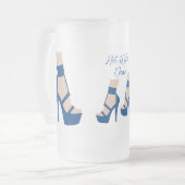 ハイヒール靴サンダー_コーブ フロストグラスビールジョッキ (正面左)