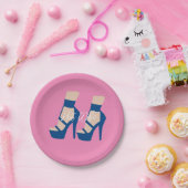 ハイヒール靴サンダー_コーブ ペーパープレート (パーティー)