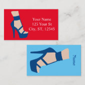 ハイヒール靴サンダー_コーブ 名刺 (正面/裏面)