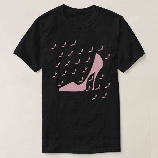 ハイヒール靴レトロTシャツ Tシャツ (デザイン正面)