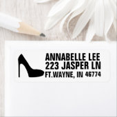 ハイヒール靴差出人住所ラベル ラベル (インサイチュ)