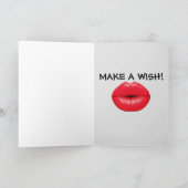 ハイヒール靴誕生日カード カード (内部)