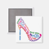 ハイヒール靴 マグネット (正面/裏面)