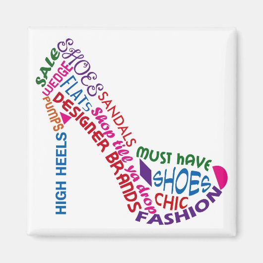 ハイヒール靴 マグネット (正面)