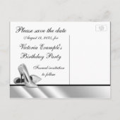 ハイヒール靴 保存日 案内ポストカード (裏面)