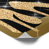 ハイヒール50誕生日フォトプロップフレーム金ゴールド ポスター (角)