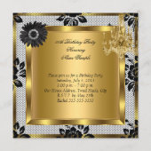 ハイヒール シャンデリア ラック コルセット ブラック2 招待状 (裏面)