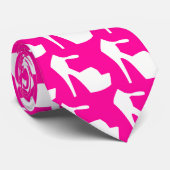 ハイヒール-ショッキングピンクの上のそれをポンプでくんで下さい ネクタイ (ロール)