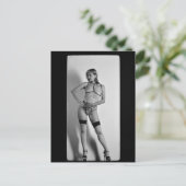 ハイヒール&ストッキングB&Wフォトポストカード ポストカード (スタンド正面)