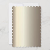 ハイヒール、ドレス、シャンパンブルー50th 招待状 (裏面)