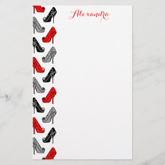 ハイヒール 便箋 (正面)