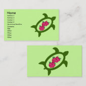 ハイビスカスとのHonuによっては名刺が開花します 名刺 (正面/裏面)