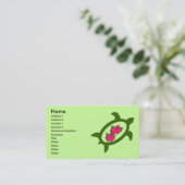 ハイビスカスとのHonuによっては名刺が開花します 名刺 (スタンド正面)