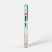 ハイビスカスとカメ SAMSUNG GALAXYケース (右側面)