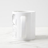 ハイビスカスとハミングバード ジャンボコーヒーマグカップ (裏面)