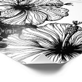 ハイビスカスとハミングバード フォトプリント            (角)