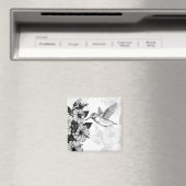 ハイビスカスとハミングバード マグネット (インサイチュ (食洗機))