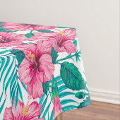 ハイビスカスとパーム葉の テーブルクロス (インサイチュ)