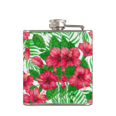 ハイビスカスとパーム葉の フラスク (裏面)