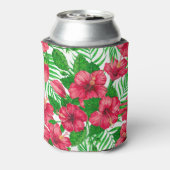ハイビスカスとパーム葉の 缶クーラー (缶裏面)
